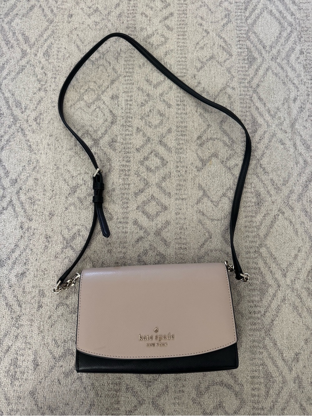 kate spade Two-Tone Blush and Black Crossbody Shoulder Bag